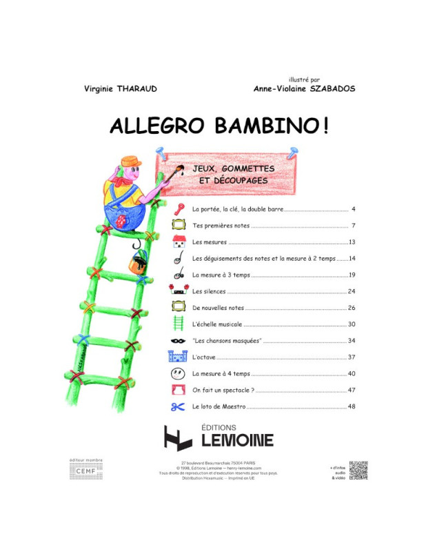 Allegro Bambino - Eveil Musical - Virginie Tharaud - Henry Lemoine