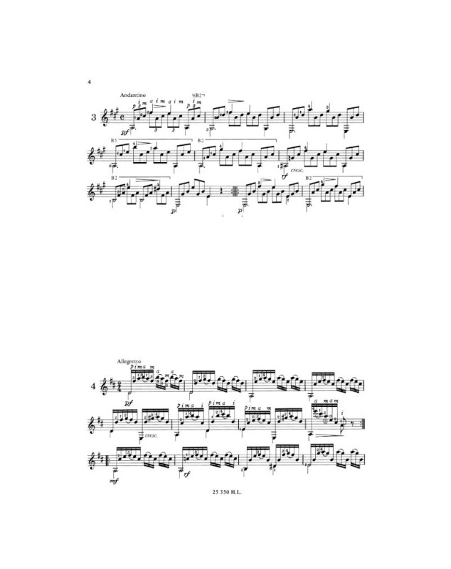 25 Etudes Op.60 pour Guitare - Matteo Carcassi - Henry Lemoine