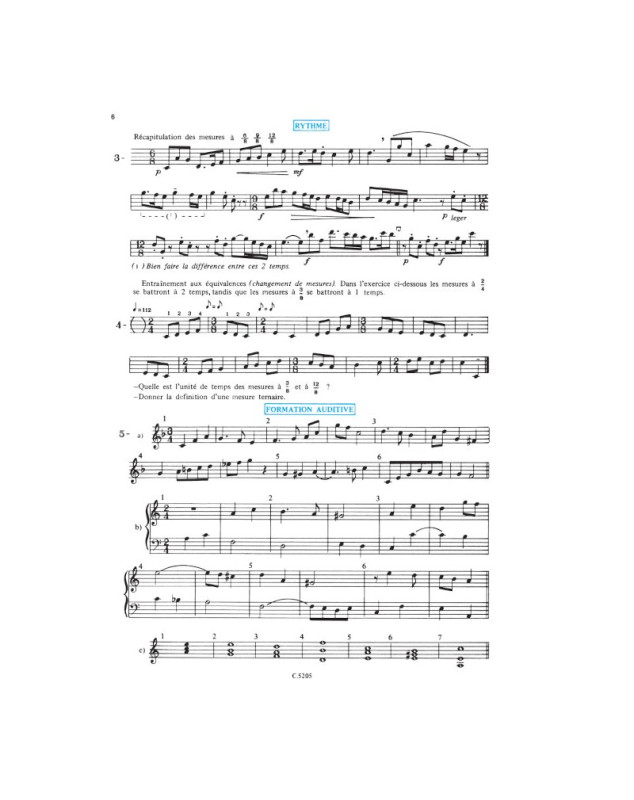 Le Guide de formation musicale Vol.5 - élémentaire 1 - Combre