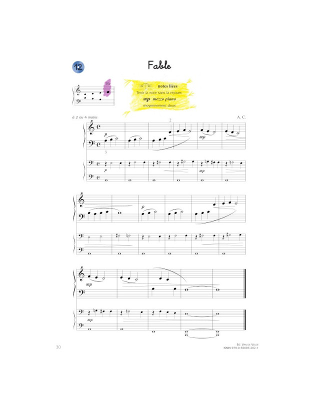 Pianolude Vol.1 - Méthode de Piano -  Editions Van de Velde