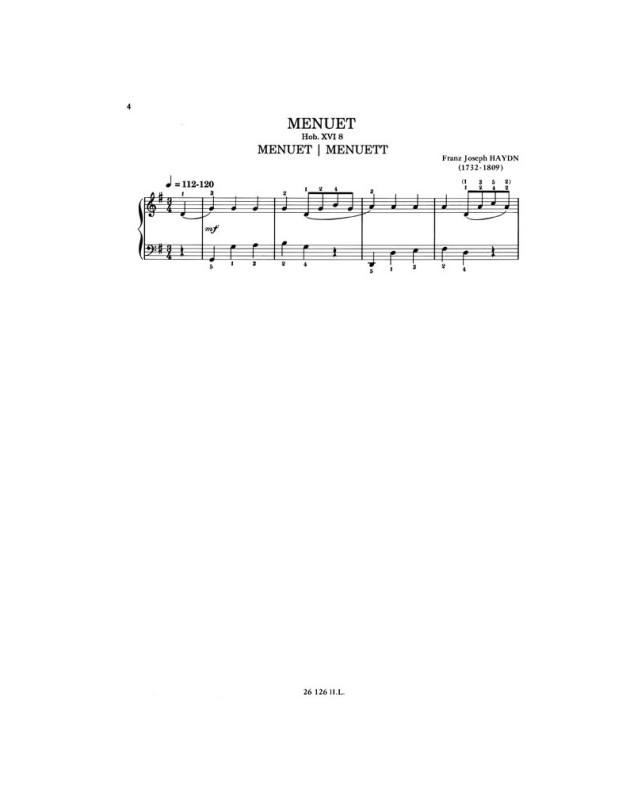 De Bach à nos Jours Vol. 1 - Editions Henry Lemoine