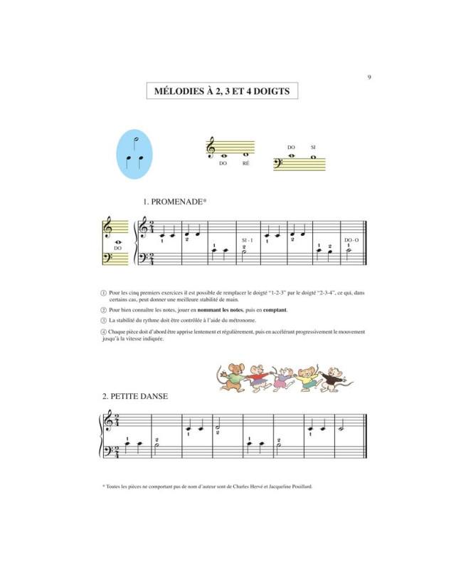 Ma Première (1ère) année de Piano - Hervé - Pouillard - Henry Lemoine