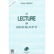Manuel de lecture en clé de Sol, Fa et Ut - Annie Ledout - Henry Lemoine