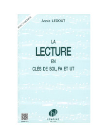 Manuel de lecture en clé de Sol, Fa et Ut - Annie Ledout - Henry Lemoine