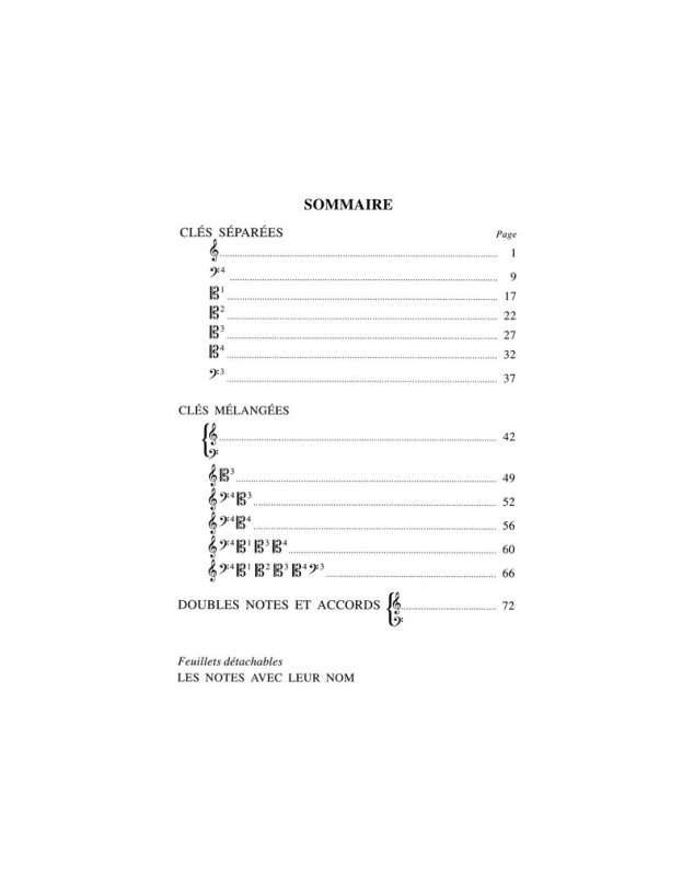 Manuel de lecture en clé de Sol, Fa et Ut - Annie Ledout - Henry Lemoine