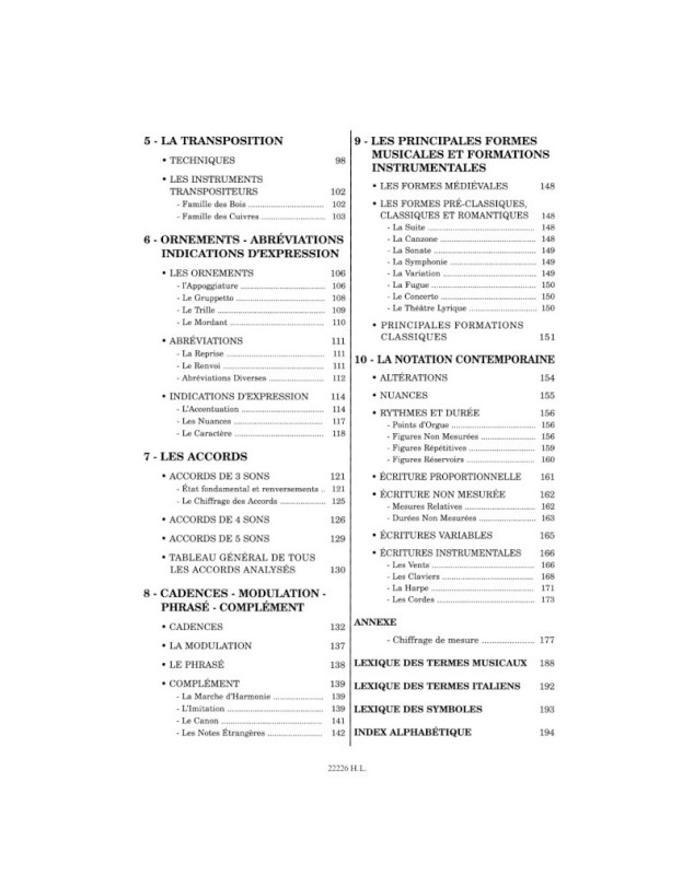 Théorie de la Musique - Danhauser - Editions Henry Lemoine