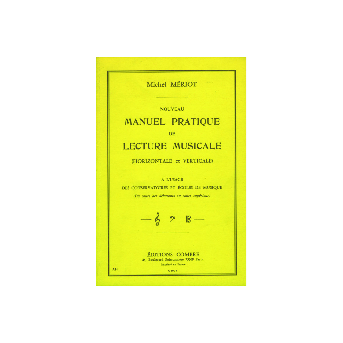 Michel Meriot : Nouveau manuel pratique de lecture musicaleBalise titre