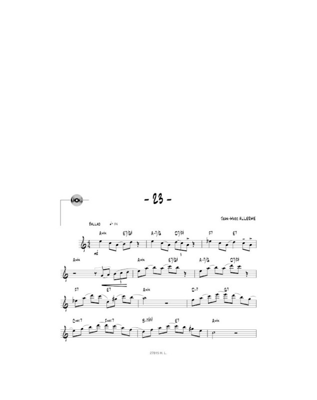 Jazz Attitude Volume 2 - Flûte - Jean-Marc Allerme - Henry Lemoine