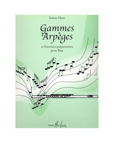 Gammes, Arpèges et Exercices préparatoire - Flûte - Simon Hunt - Henry Lemoine