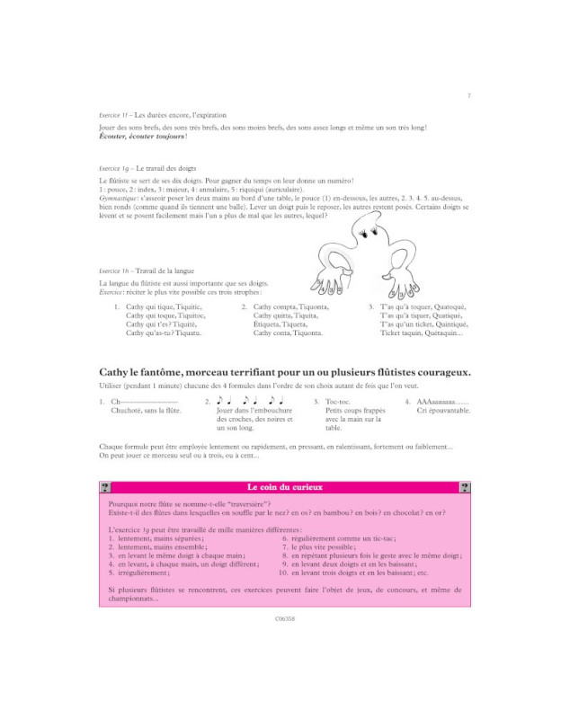 Arlette Biget et Claude-Henry Joubert : Méthode de flûte Volume 1 (32 Leçons débutants)