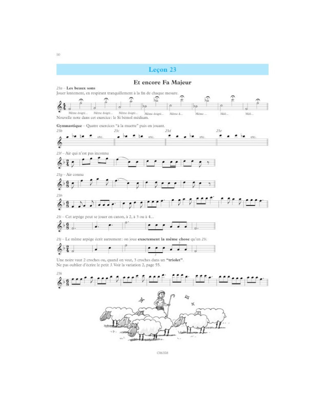 Arlette Biget et Claude-Henry Joubert : Méthode de flûte Volume 1 (32 Leçons débutants)