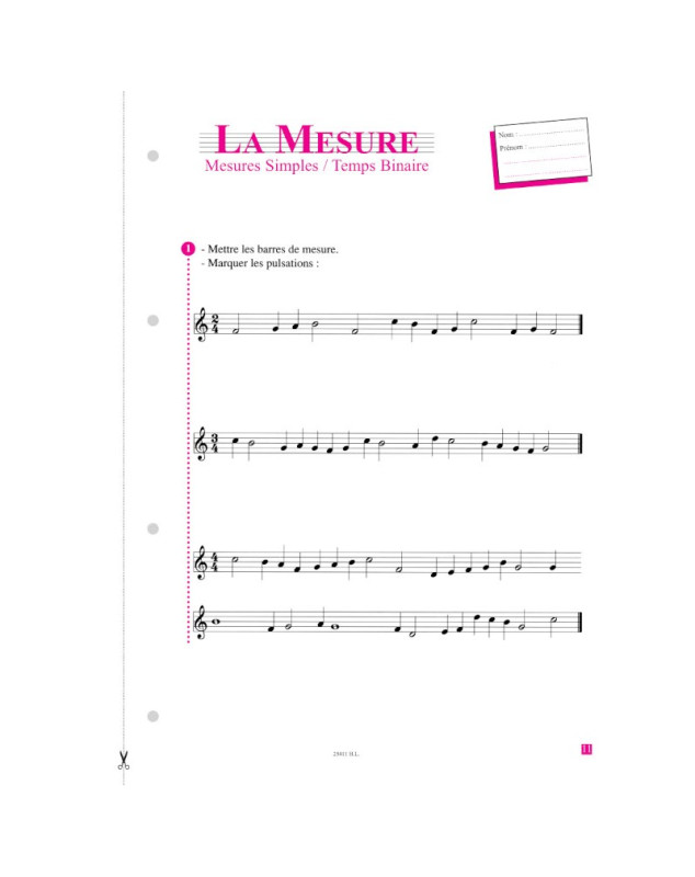 Théorie-tests Volume 1 - Annie Ledout - Editions Henry Lemoine