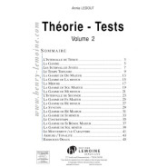 Théorie-tests Volume 2 - Annie Ledout :  - Editions Henry Lemoine