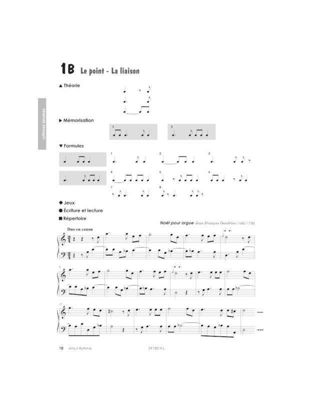 Atout rythme - Début de 2ème cycle - Editions Henry Lemoine