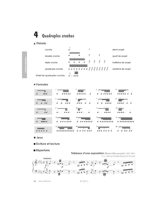 Atout Rythme (3ème cycle et cycle spécialisé) - Editions Henry Lemoine