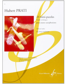 23 Mini-Puzzles - Saxophone - Hubert Prati - Gérard Billaudot