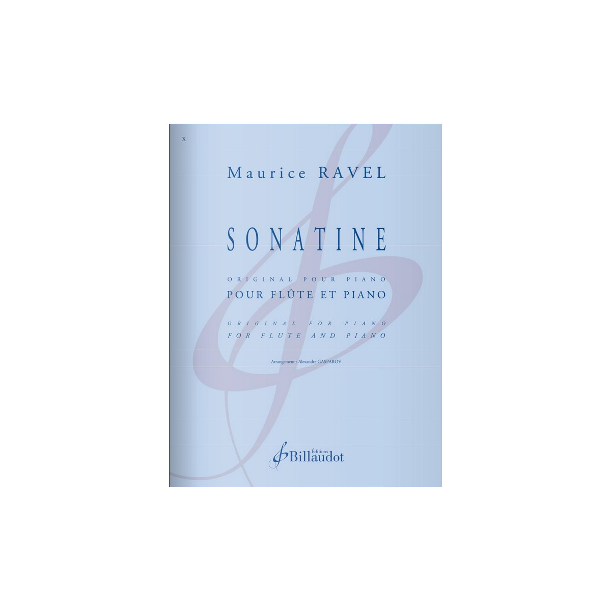 Maurice Ravel : Sonatine pour flûte (original pour piano)