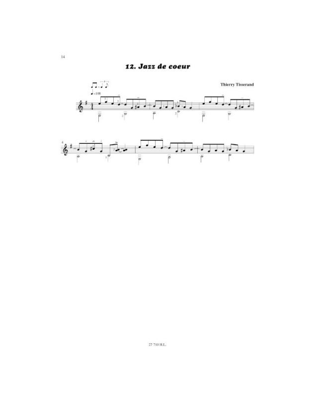 Comme Des Chansons Vol.1 - Thierry Tisserand - Editions Henry Lemoine