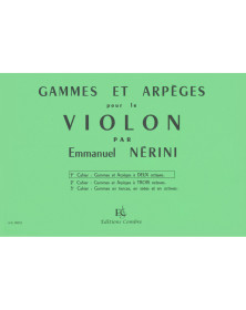 Emile Nerini : Gammes et arpèges pour le violon Vol. 1 - Combre