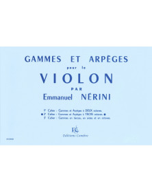 Emile Nerini : Gammes et arpèges pour le violon Vol. 2 - Combre