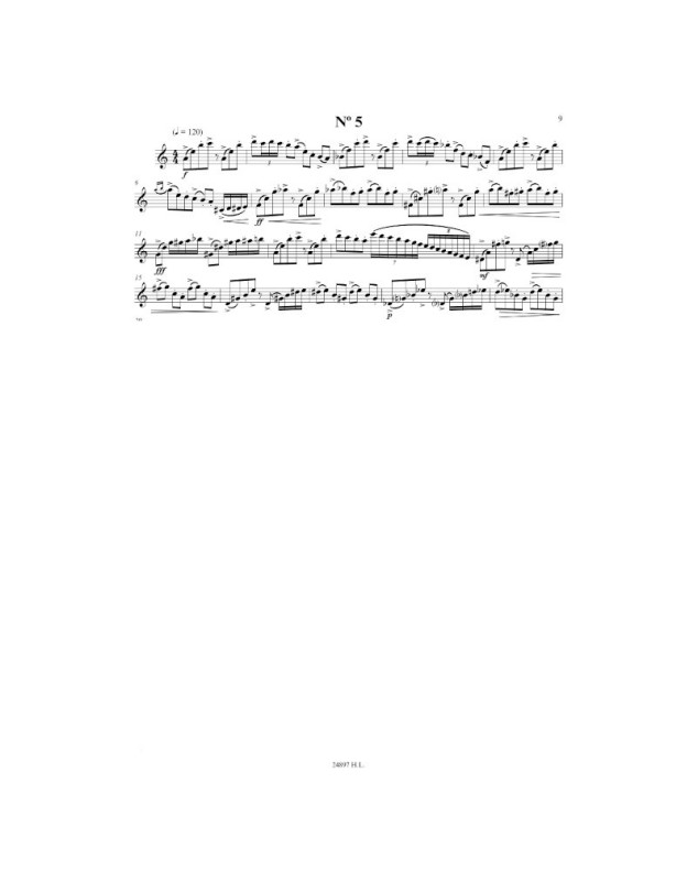 6 Tango Etudes - Astor Piazzolla - Flute et Piano - Henry Lemoine