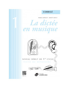 La dictée en musique Vol. 1 - corrigés