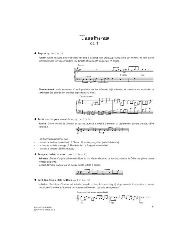 Tessitures