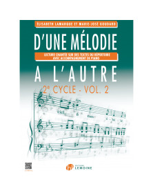 D'une mélodie à l'autre Vol.2 - 2ème cycle - Editions Henry Lemoine
