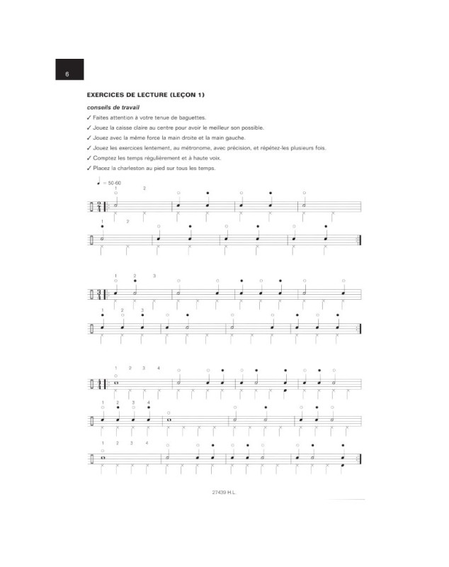 Eddy Ros : Progressive Drum Book 1