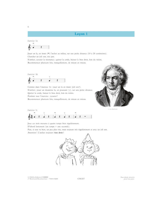 Méthode de violon Vol.1 - Claude-Henry Joubert - Editions Combre