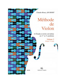 Claude-Henry Joubert : Méthode de violon Vol.3