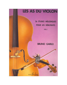Les As du violon Vol.1 - 26 Etudes mélodiques pour le Violon