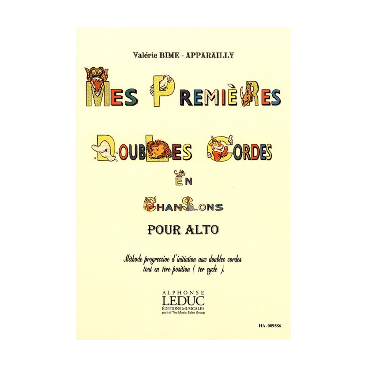 Valerie Bime-Apparailly : Mes premières Doubles Cordes en Chansons – Alto