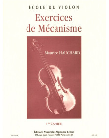 Maurice Hauchard : Exercices De Mecanisme - 1er Cahier