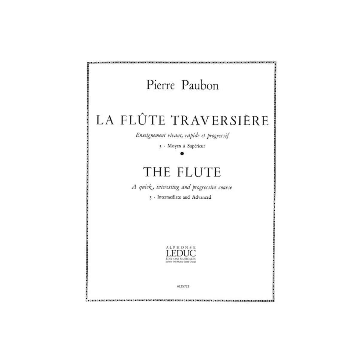 Pierre Paubon : La Flûte traversiere Volume 3