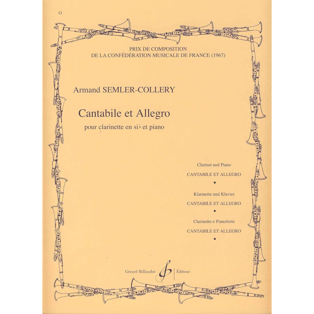 Armand Semler-Collery : Cantabile Et Allegro