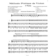 Méthode pratique de violon d'après Mazas Vol.1 - E. Thibaux - Combre