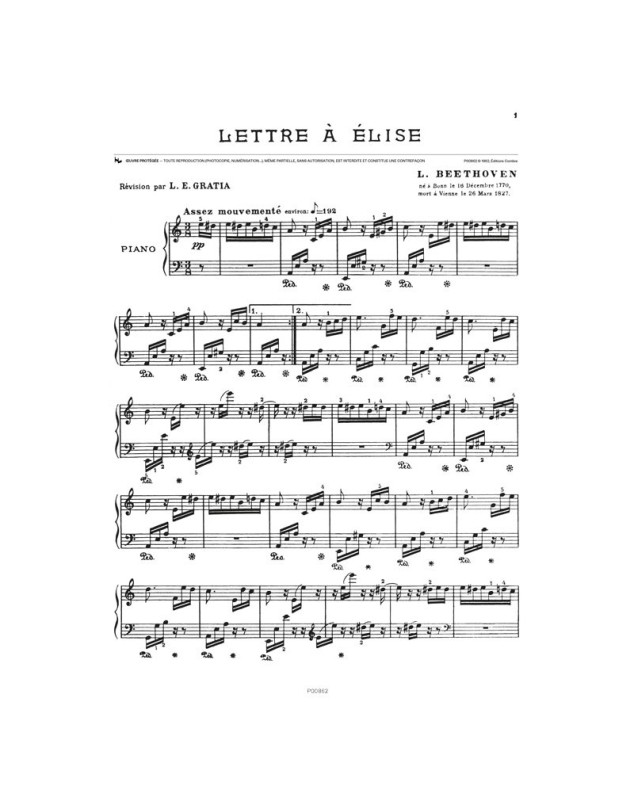 Lettre à Elise