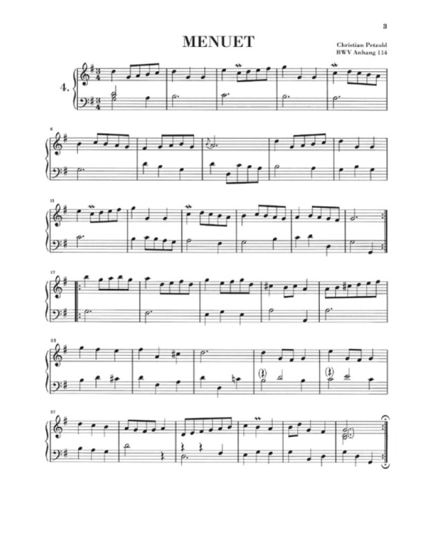 Le Petit Livre d'Anna Magdalena Bach