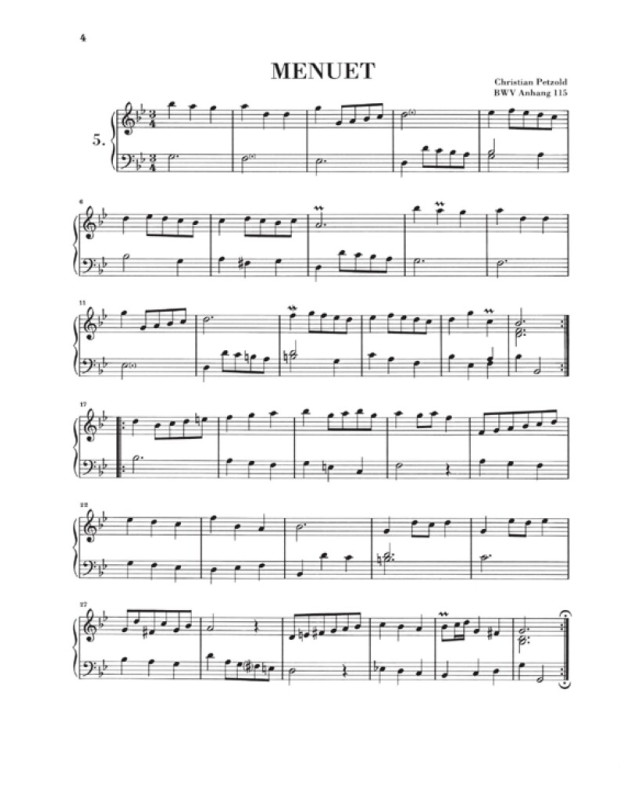 Le Petit Livre d'Anna Magdalena Bach