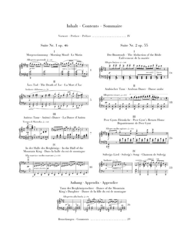 Edvard Grieg : Peer Gynt Suites