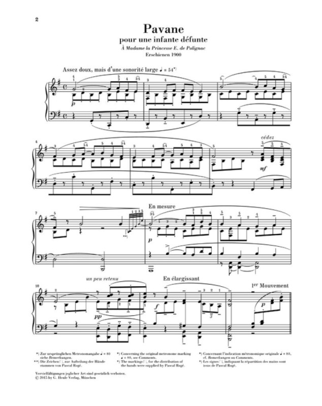 Maurice Ravel : Pavane Pour Une Infante Défunte