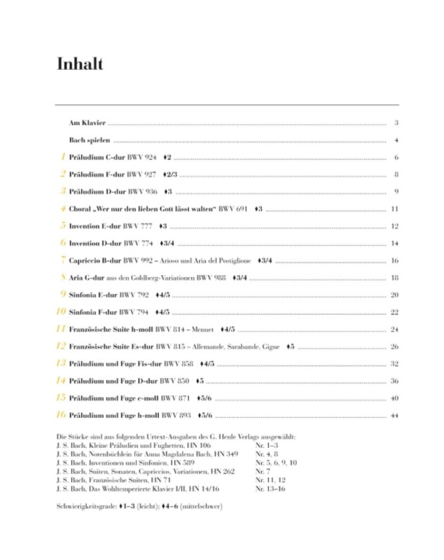 Bach : 16 pièces originales connues