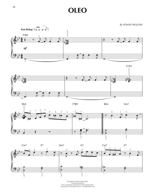 Bebop Jazz - Recueil pour Piano - Editions Hal Leonard