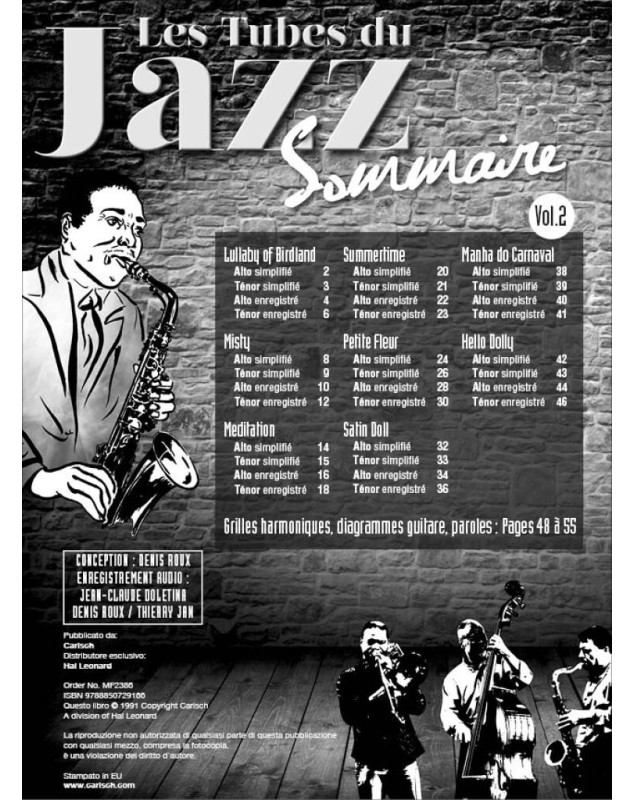 Les Tubes Du Jazz Vol. 2 Saxophone