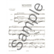 Gabriel Fauré : Sicilienne Op.78 Pour Flûte Traversière et Piano