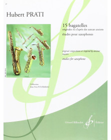 15 Bagatelles pour Saxophone