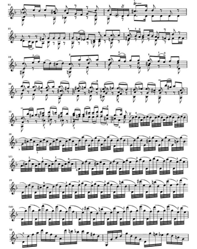 Six Sonates et Partitas BWV 1001-1006 pour Violon solo
