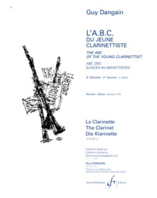 Guy Dangain  : L'Abc Du Jeune Clarinettiste Volume 2