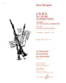 Guy Dangain : L'A.B.C. du jeune Clarinettiste - Volume 1